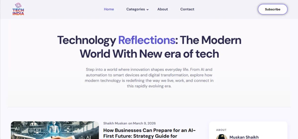 My Blog Website